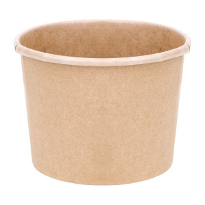 Lonci za juho 340 ml 98 mm - Komplet 500 v kartonasti embalaži Kraft