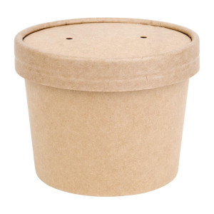 Lonci za juho 340 ml 98 mm - Komplet 500 v kartonasti embalaži Kraft