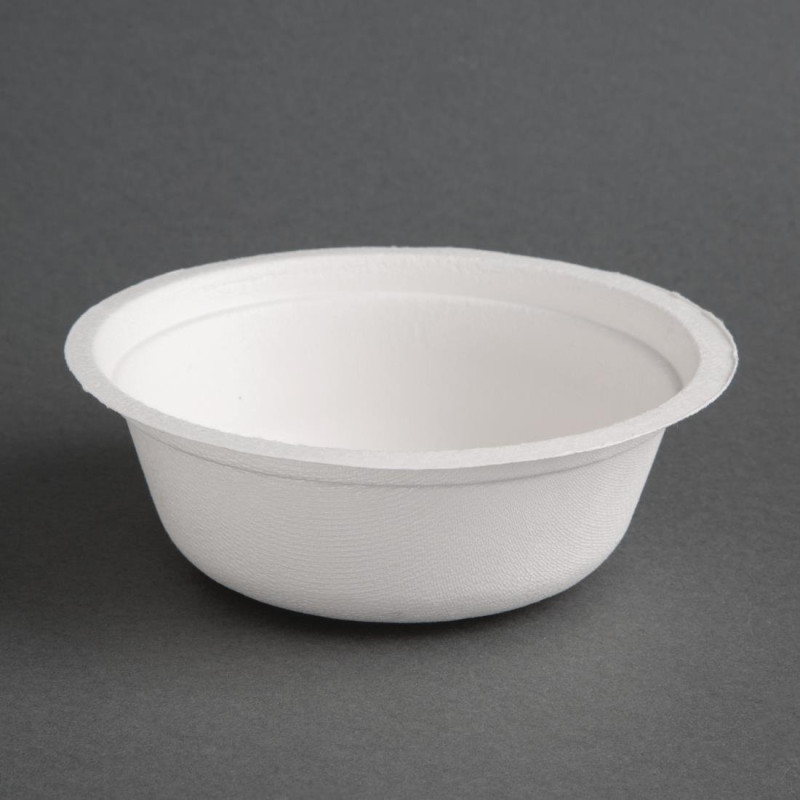 Bols Ronds Compostables Bagasse 350ml - Lot 50 Fiesta Green Bols Ronds Compostables Bagasse 350ml - Lot 50 Fiesta Green