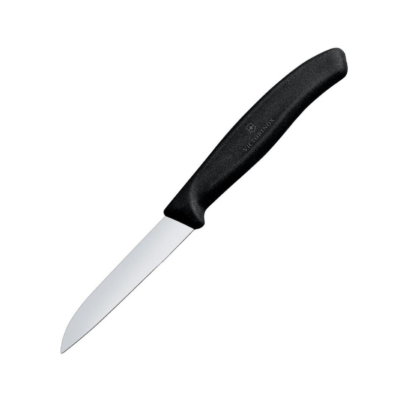 Nož Victorinox Chef's črni 8 cm: Kvaliteta in zmogljivost Nož Victorinox Chef's črni 8 cm: Kvaliteta in zmogljivost