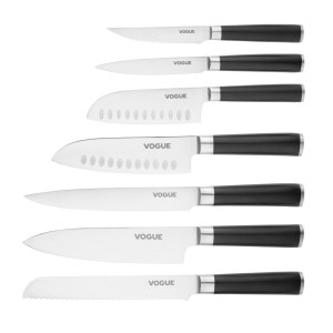 Nož Santoku iz nerjavečega jekla 180 mm Vogue FS686 - Profesionalna kakovost