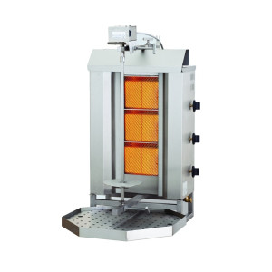 Gas Kebab Grill - 3 Heating Zones - CombiSteel