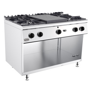 Fourneau Professionnel 700 na plin - 4 gorilniki - CombiSteel