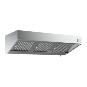 Popolna stenska napa - 2000 mm - z motorjem, LED in regulatorjem - CombiSteel