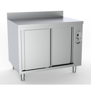 Ogrevana omara z naslonom in 2 vrati - L 2000 x P 700 mm - CombiSteel