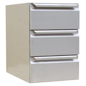 Blok 3 predali za mizo - Š 400 x G 630 mm - CombiSteel