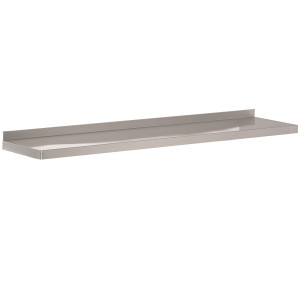Stenska polica iz nerjavečega jekla - L 800 x P 400 mm - CombiSteel