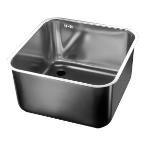 Kvadratno pomivalno korito Inox 450x450x200 mm - Profesionalna kakovost