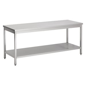 Table Inox avec Etagère - L 1800 x P 700 mm - CombiSteel