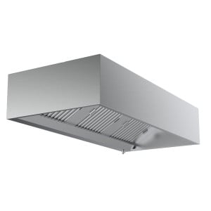 Kubična napa z LED - Globina 950 - 1200 mm - CombiSteel