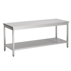 Table Inox avec Etagère - L 2000 x P 700 mm - CombiSteel