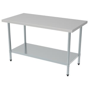 Table Inox avec Etagère - L 1700 x P 600 mm - CombiSteel
