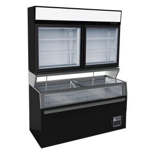 Vitrine Murale et Bahut de Supermarché - 948 L - CombiSteel