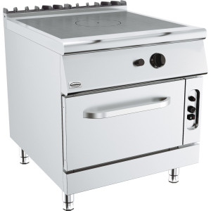 Cuisinière à Plaque Coup de Feu avec Four à Gaz - Base 900 - 11000 W - CombiSteel