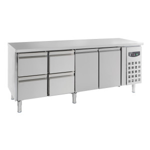 Pozitivna hladilna miza GN 1/1 z 2 vrati in 4 predali - 553 L - CombiSteel