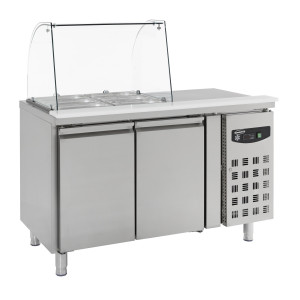Saladette Hladilnik z 2 Vrati - 2 GN 1/1 - CombiSteel
