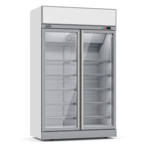 Vitrine Hladilna Pozitivna z 2 Steklenimi Vrati - 1000 L - CombiSteel