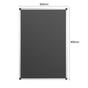 Črna magnetna tabla - 600 x 900 mm - Olympia