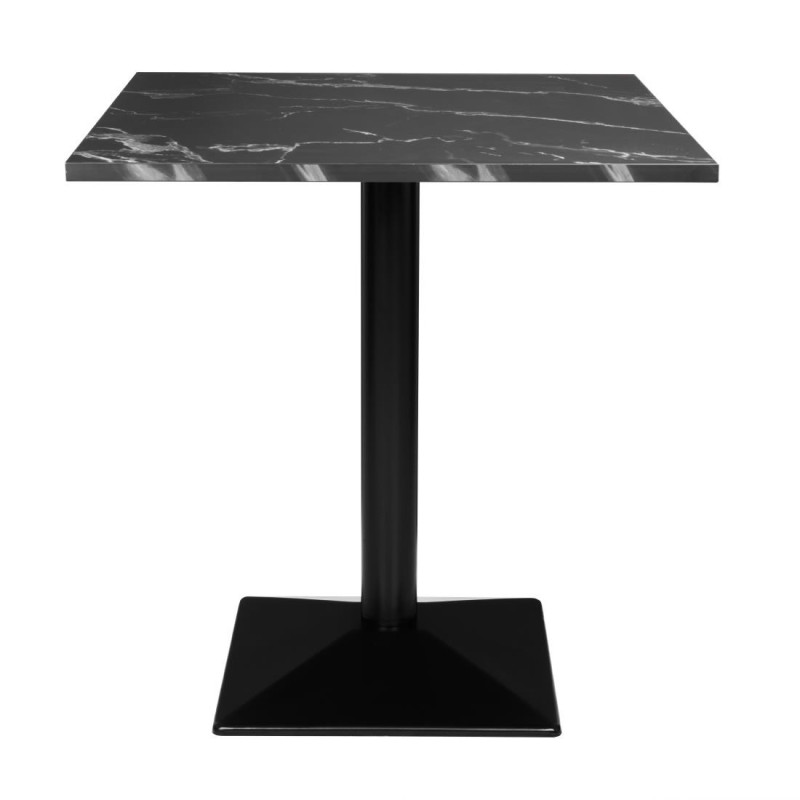 Square Table Stone Effect Black - 70 x 70 cm - Bolero Square Table Stone Effect Black - 70 x 70 cm - Bolero