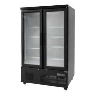 Hladilna vitrina z 2 vrati - 744 L - Pozitivna črna - Polar