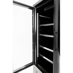 Hladilna vitrina z 2 vrati - 744 L - Pozitivna črna - Polar