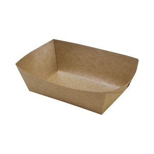 Pladenj za krompirček iz kraft papirja - D 120 x Š 80 mm - Paket 250 - FourniResto