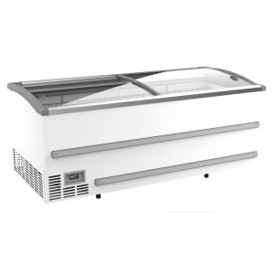 Zamrzovalna skrinja bela za supermarket - 1005 L - CombiSteel
