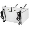 Električni dvojni cvrtnik z merilnikom časa - 2 x 8 L - Buffalo