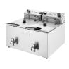 Električni dvojni cvrtnik z merilnikom časa - 2 x 8 L - Buffalo