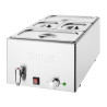 Bain-Marie z izpustnim ventilom in GN posodami