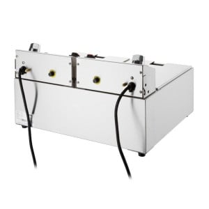 Električni dvojni cvrtnik z merilnikom časa - 2 x 5 L - Buffalo