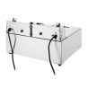 Električni dvojni cvrtnik z merilnikom časa - 2 x 5 L - Buffalo
