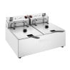 Električni dvojni cvrtnik z merilnikom časa - 2 x 5 L - Buffalo