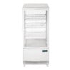 White Positive Refrigerated Display Case 2 Curved Doors 86 L - Polar