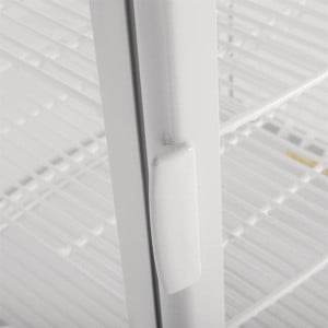White Positive Refrigerated Display Case 2 Curved Doors 86 L - Polar