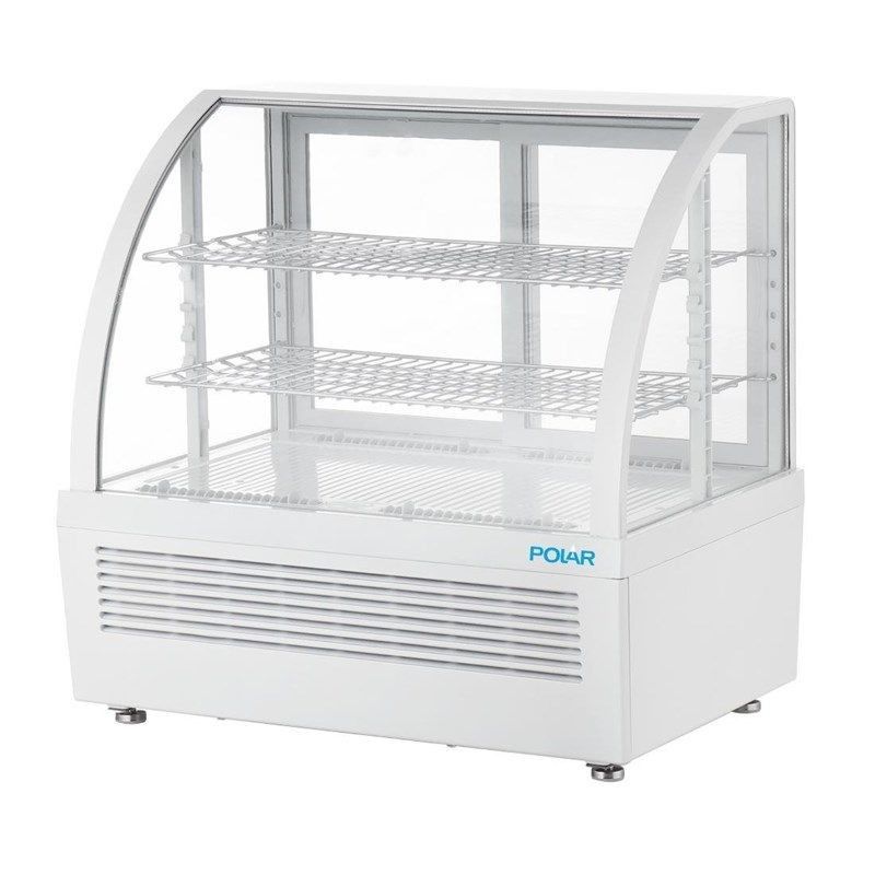 Bela pultna hladilna vitrina - 2 polici - 100 L - Polar Bela pultna hladilna vitrina - 2 polici - 100 L - Polar