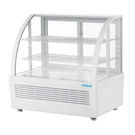Bela pultna hladilna vitrina - 2 polici - 100 L - Polar
