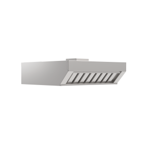 Compact steam condensation hood GN 1/1 for a cool and healthy working environment.