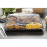Pokrovi PET za reciklažne pladnje za obroke 263 x 201 mm - Paket 90 - Faerch