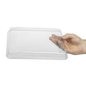 Pokrovi PET za reciklažne pladnje za obroke 263 x 201 mm - Paket 90 - Faerch