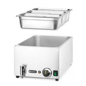 Bain-Marie z izpustnim ventilom - 3 GN 1/3 - HENDI