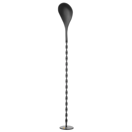 Koktajlna žlica s tolkačem v črni barvi - 280 mm