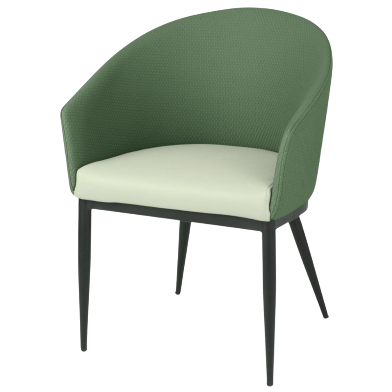Meridian Armchairs in Green - Set of 2 Meridian Armchairs in Green - Set of 2