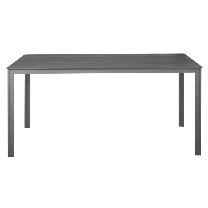 Valletta Slatted Table in Gray - 1560 mm Valletta Slatted Table in Gray - 1560 mm