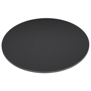 Črna mat okrogla miza - 600 mm