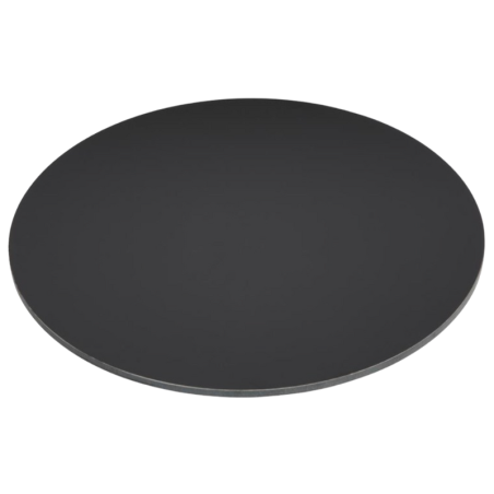 Črna mat okrogla miza - 600 mm