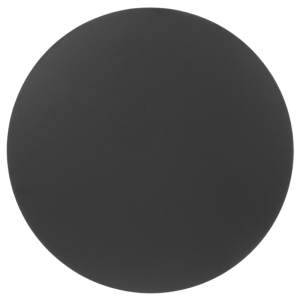 Črna mat okrogla miza - 600 mm