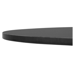 Črna mat okrogla miza - 600 mm