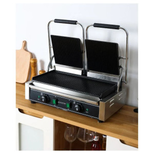 Grill de Contact Double Plaques Rainurées - Buffalo
