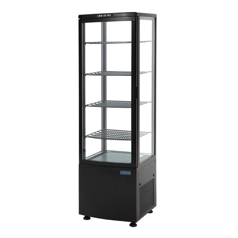 Vitrine Hladilna - Ukrivljena Vrata - Črna Serija C 235 L Vitrine Hladilna - Ukrivljena Vrata - Črna Serija C 235 L